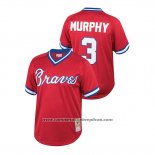 Camiseta Beisbol Nino Atlanta Braves Dale Murphy Cooperstown Collection Mesh Batting Practice Rojo