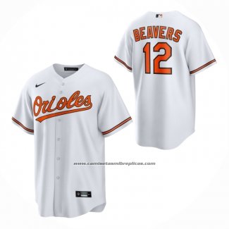 Camiseta Beisbol Nino Baltimore Orioles Dylan Beavers Primera Replica Blanco