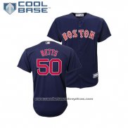 Camiseta Beisbol Nino Boston Red Sox Mookie Betts Cool Base Alterno Replica Azul