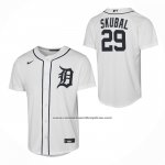 Camiseta Beisbol Nino Detroit Tigers Tarik Skubal Primera Replica Blanco