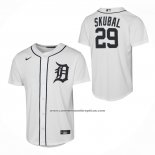 Camiseta Beisbol Nino Detroit Tigers Tarik Skubal Primera Replica Blanco