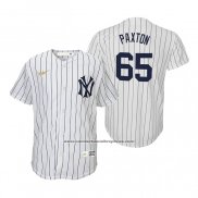 Camiseta Beisbol Nino New York Yankees James Paxton Cooperstown Collection Primera Blanco