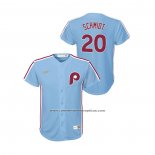 Camiseta Beisbol Nino Philadelphia Phillies Mike Schmidt Cooperstown Collection Road Azul