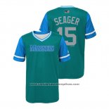 Camiseta Beisbol Nino Seattle Mariners Kyle Seager 2018 LLWS Players Weekend Seager Aqua