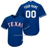 Camiseta Beisbol Nino Texas Rangers Personalizada Azul