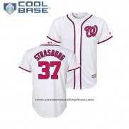 Camiseta Beisbol Nino Washington Nationals Stephen Strasburg Cool Base Primera Blanco