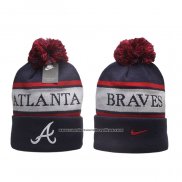Gorro Beanie Atlanta Braves Stripe Peak Azul Marino