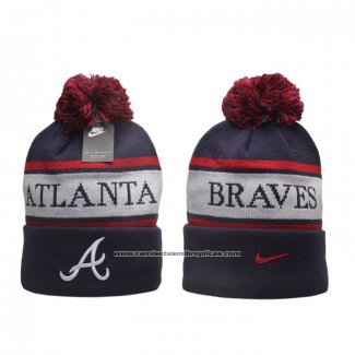 Gorro Beanie Atlanta Braves Stripe Peak Azul Marino