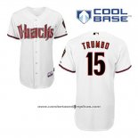 Camiseta Beisbol Hombre Arizona Diamondbacks 15 Mark Trumbo Primera Blanco Cool Base