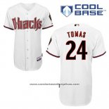 Camiseta Beisbol Hombre Arizona Diamondbacks 24 Yasmany Tomas Primera Blanco Cool Base