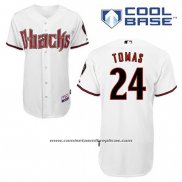 Camiseta Beisbol Hombre Arizona Diamondbacks 24 Yasmany Tomas Primera Blanco Cool Base