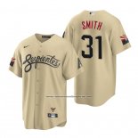 Camiseta Beisbol Hombre Arizona Diamondbacks Caleb Smith 2021 City Connect Replica Oro