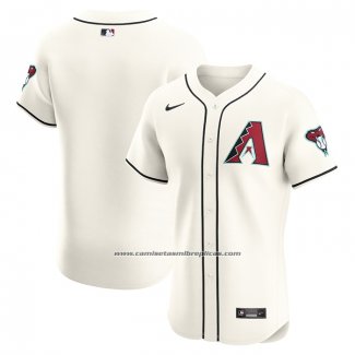 Camiseta Beisbol Hombre Arizona Diamondbacks Elite Crema