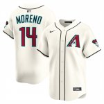 Camiseta Beisbol Hombre Arizona Diamondbacks Gabriel Moreno Alterno Limited Crema