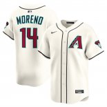 Camiseta Beisbol Hombre Arizona Diamondbacks Gabriel Moreno Alterno Limited Crema