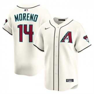 Camiseta Beisbol Hombre Arizona Diamondbacks Gabriel Moreno Alterno Limited Crema