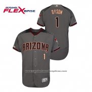 Camiseta Beisbol Hombre Arizona Diamondbacks Jarrod Dyson Autentico Flex Base Gris