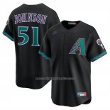 Camiseta Beisbol Hombre Arizona Diamondbacks Randy Johnson Cooperstown Limited Negro