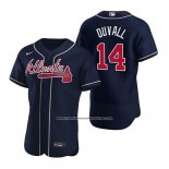 Camiseta Beisbol Hombre Atlanta Braves Adam Duvall Autentico Alterno Azul