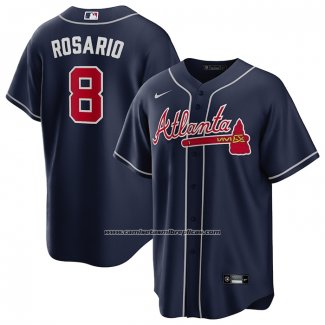 Camiseta Beisbol Hombre Atlanta Braves Eddie Rosario Alterno Replica Azul