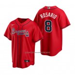 Camiseta Beisbol Hombre Atlanta Braves Eddie Rosario Replica Alterno Rojo