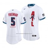 Camiseta Beisbol Hombre Atlanta Braves Freddie Freeman 2021 All Star Autentico Blanco