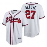 Camiseta Beisbol Hombre Atlanta Braves Jose Altuve Hispanic Heritage Autentico Blanco