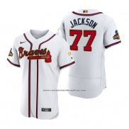 Camiseta Beisbol Hombre Atlanta Braves Luke Jackson 2022 Gold Program Autentico Blanco