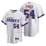 Camiseta Beisbol Hombre Atlanta Braves Max Fried Replica 2021 City Connect Blanco