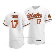 Camiseta Beisbol Hombre Baltimore Orioles Alex Cobb Autentico Primera Blanco