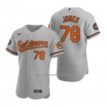 Camiseta Beisbol Hombre Baltimore Orioles Jahmai Jones Autentico Gris