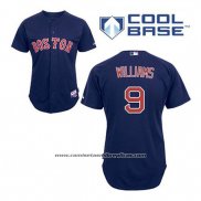 Camiseta Beisbol Hombre Boston Red Sox 9 Ted Williams Azul Alterno Cool Base