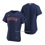 Camiseta Beisbol Hombre Boston Red Sox Autentico Azul
