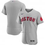 Camiseta Beisbol Hombre Boston Red Sox Road Autentico Gris