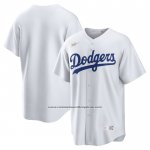 Camiseta Beisbol Hombre Brooklyn Los Angeles Dodgers Primera Cooperstown Collection Blanco