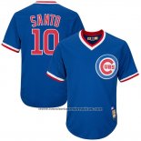 Camiseta Beisbol Hombre Chicago Cubs 10 Menscubs Ron Santo Cooperstown Collection Cool Base