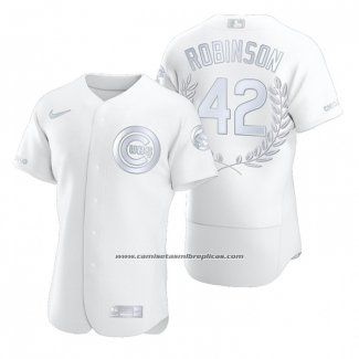 Camiseta Beisbol Hombre Chicago Cubs Jackie Robinson Award Collection Retired Blanco