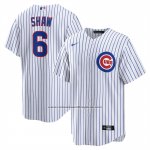 Camiseta Beisbol Hombre Chicago Cubs Matt Shaw Primera Replica Blanco