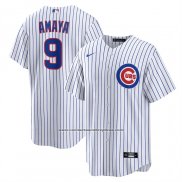 Camiseta Beisbol Hombre Chicago Cubs Miguel Amaya Primera Replica Blanco