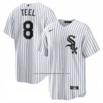 Camiseta Beisbol Hombre Chicago White Sox Kyle Teel Primera Replica Blanco