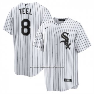 Camiseta Beisbol Hombre Chicago White Sox Kyle Teel Primera Replica Blanco