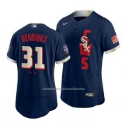 Camiseta Beisbol Hombre Chicago White Sox Liam Hendriks 2021 All Star Autentico Azul