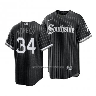 Camiseta Beisbol Hombre Chicago White Sox Michael Kopech 2021 City Connect Replica Negro