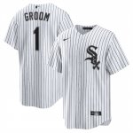Camiseta Beisbol Hombre Chicago White Sox NO 1 Groom Primera Replica Blanco