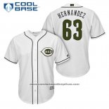 Camiseta Beisbol Hombre Cincinnati Reds 63 Ariel Hernandez Blanco 2018 Alterno Cool Base