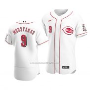 Camiseta Beisbol Hombre Cincinnati Reds Mike Moustakas Autentico Primera Blanco