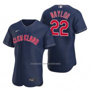 Camiseta Beisbol Hombre Cleveland Guardians Josh Naylor Autentico Alterno Azul