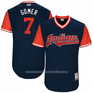 Camiseta Beisbol Hombre Cleveland Indians 2017 Little League World Series Yan Gomes Azul