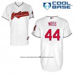 Camiseta Beisbol Hombre Cleveland Indians Brandon Moss 44 Blanco Primera Cool Base Camiseta Beisbol Hombre Cleveland Indians Brandon Moss 44 Blanco Primera Cool Base