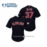 Camiseta Beisbol Hombre Cleveland Indians Cody Allen 2019 All Star Patch Cool Base Azul
